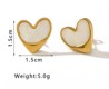 Aretes Corazon Acero Inox 1F5