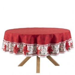 Mantel circular Noche Buena