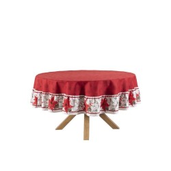 Mantel circular Noche Buena