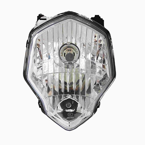 Faro completo para motocicleta DM150 rojo