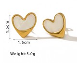 Aretes Corazon Acero Inox 1F5