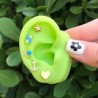 Aretes Corazon Chapa de Oro AZ101