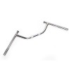 Manubrio para motocicleta Murcielago W cromado Racer