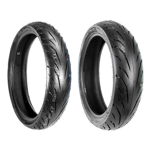 Kit de llantas para motocicleta 110/70-17 y 140/70-17 Motometa
