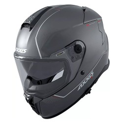Casco integral para motociclista Hawk Solid Titanium matte talla L Axxis