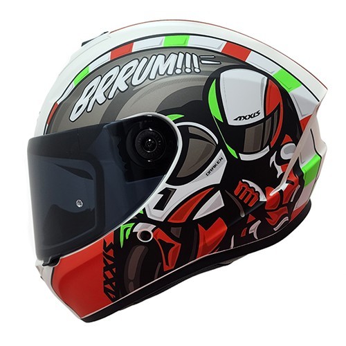 Casco para motociclista integral Draken Sprint rojo matte talla M Axxis