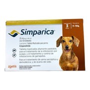 Simparica 20 Mg 3 Masticables 5 a 10 Kg