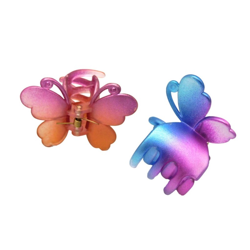 Pinzas Chicas Metalizadas en Forma de Mariposa
