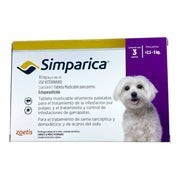 Simparica 10 Mg 3 Tabletas 2.5 a 5 Kg
