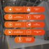 Foco LED Tipo Ventilador 65 W Alta Potencia LHB, Luz de Día, 3 Paneles Ajustables, Base E27, No atenuable