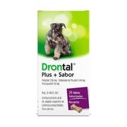 Drontal Plus Perros Tasty Flavour 24 Tabletas, Elanco