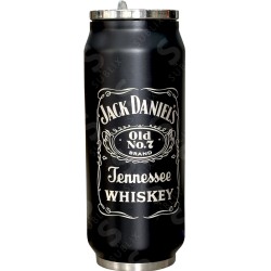 Termo Lata de acero 500ml Foro Negro Mate
