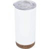 Termo Vaso de acero base corcho 17oz Texas blanco