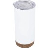 Termo Vaso de acero base corcho 17oz Texas blanco
