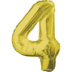 GLOBO #4 DORADO 34"