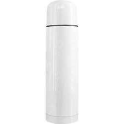 Termo Vaso 750ml Tipo Bala Clasico blanco