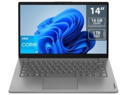 Laptop Lenovo V14 G3 IAP: Procesador Intel Core i3 1215U (hasta 4.4 GHz), Memoria de 16GB DDR4, SSD de 1TB, Pantalla de 14" LED,