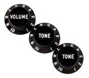 Stratocaster® Knobs, Black (Volume, Tone, Tone) (3)