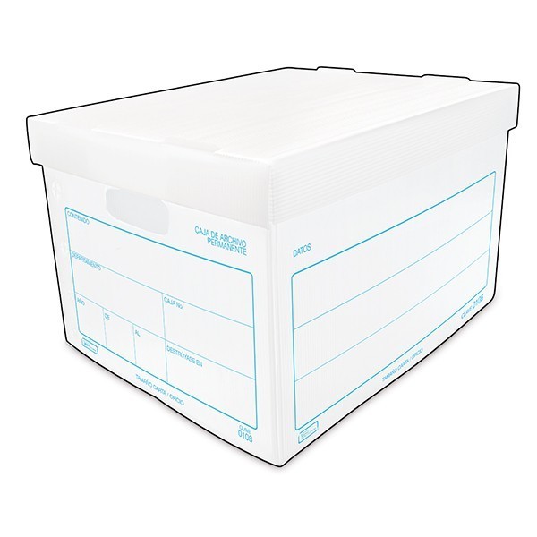 CAJA ARCHIVO PLAST. CTA PRINT. 108 38.5X31X25CM. E.(10)