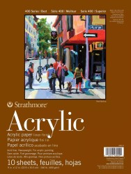 BLOCK ACRILICO STRATHMORE 9X12" C/10