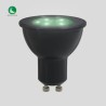 Foco GU10 LED 6W, Luz de Luna Color Verde, Base GU10, IP65, No atenuable