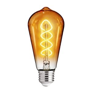Foco Vintage LED Inteligente ST64 WiFi 5.5 W, Luz Blanca Dinámica, Base E27, Atenuable, Compatible con App móvil y Asistentes de