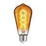 Foco Vintage LED Inteligente ST64 WiFi 5.5 W, Luz Blanca Dinámica, Base E27, Atenuable, Compatible con App móvil y Asistentes de