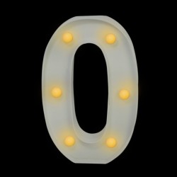 Numero con luz led “0”