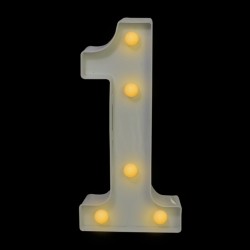 Numero con luz led “1”