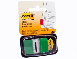 BANDERITAS ADH. VERDE 3M 680-3 C/50H. E.(12) C.(36)