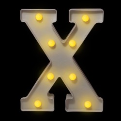 Letra con luces “X”