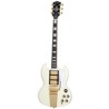 Guitarra Eléctrica Epiphone Les Paul SG Custom con Maestro Vibrola, Classic White, Inspired by Gibson Custom