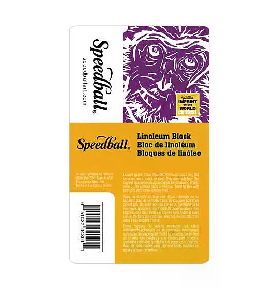BLOQUE DE LINOLEO SPEEDBALL 5X7"