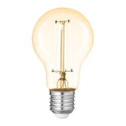 Foco A19 LED Filamento 8 W IRC 80, Luz Cálida Brillante, Base E27, Atenuable