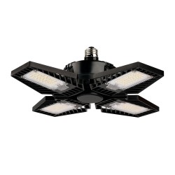 Foco LED Tipo Ventilador 80 W Alta Potencia LHB, Luz de Día, 4 Paneles Ajustables, Base E27, No atenuable
