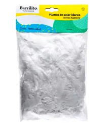 PLUMAS BARRILITO 18GR BLANCO
