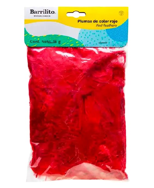 PLUMAS BARRILITO 18GR ROJO