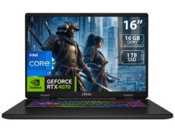 Laptop Gamer MSI Sword 16 HX B13: Procesador Intel Core i7 13700HX (hasta 5.0 GHz), Memoria de 16GB DDR5, SSD de 1TB, Pantalla d