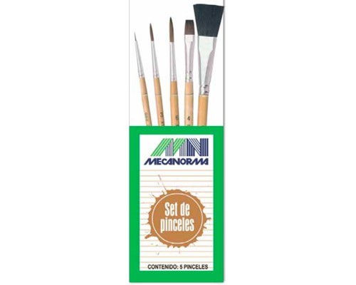 PINCEL PELO DE CAMELLO DIAMOND 3 RDO (NO. 3/0,3 Y 6) , PLANO NO.4 Y BROCHA 5/8 -MECANORMA-PINCEL