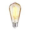Foco Vintage LED Inteligente ST64 WiFi 5.5 W, Luz Blanca Dinámica, Base E27, Atenuable, Compatible con App móvil y Asistentes de
