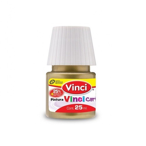 PINTURA CARTEL METALICA 25ML-VINCI-PINTURA ESCOLAR