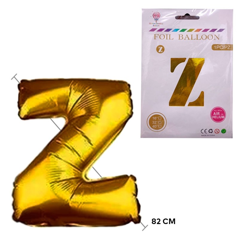 Globos Dorados Abecedario A-Z