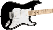 Guitarra Eléctrica Squier Affinity Series Stratocaster, Maple Fingerboard, White Pickguard, Black