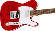Guitarra Eléctrica Squier Affinity Series Telecaster FMT SH, Crimson Red Transparent