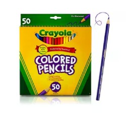 COLORES CRAYOLA DE MADERA C/50