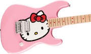 Guitarra Eléctrica Squier x Hello Kitty Pink Stratocaster, con funda