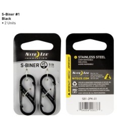 S-Biner 1 Negro - 2 Piezas [SB1-2PK-01] +