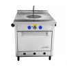 Estuca Comercial Extrapesada Con Plancha Tipo Francesa y Horno