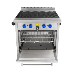 Estufa Comercial Extrapesada de 4 Quemadores y Horno