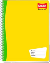 CUADERNO SCRIBE PROF. ESCOLAR BLANCO C/100H